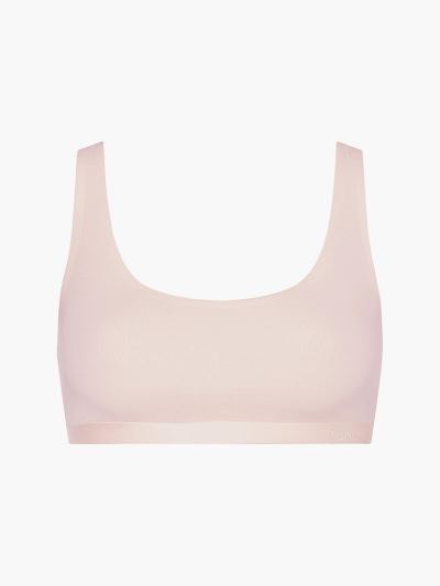 Calvin Klein Underwear HU738956 | Calvin Klein Embossed Női Bralette Rózsaszín